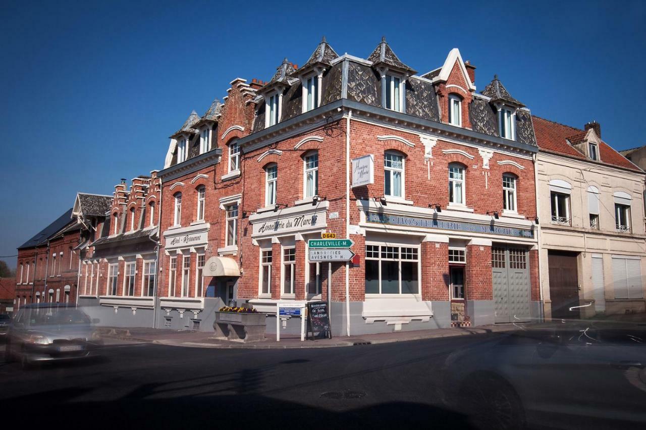Logis - Hostellerie & Restaurant Du Marche Le Cateau-Cambresis Zewnętrze zdjęcie